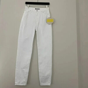 MOTHER Snacks High Waisted Twizzy Skimp Jeans in Sticky Rice Size 27